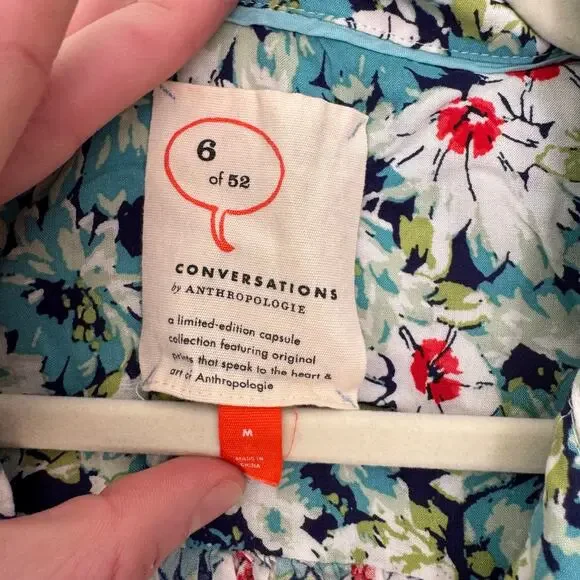 Limited Edition Conversations by Anthropologie 6/52 Floral Sleeveless Top - Picture 3 of 7